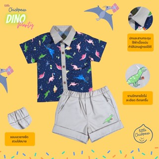 เชิ๊ต กางเกง ชุดเด็กผู้ชาย ไดโน (Dino Party Collection)