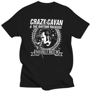 เสื้อผ้าบุรุษยอดนิยม CRAZY CAVAN Concer Band เสื้อยืดสีดำสำหรับบุรุษ S-3XL