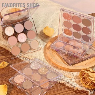 Favorites Shop พาเลทอายแชโดว์ เนื้อแมตต์ 9 สี