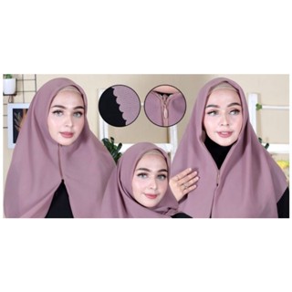 เบลล่า ซิปเหลี่ยม ฮิญาบ // ซิปตัดเลเซอร์ญี่ปุ่น // สามเหลี่ย…