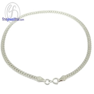 สร้อยแขนเงิน-สร้อยข้อมือเลส-สร้อยข้อมือ-Less-Silver-Bangle-Bracelet-T223800