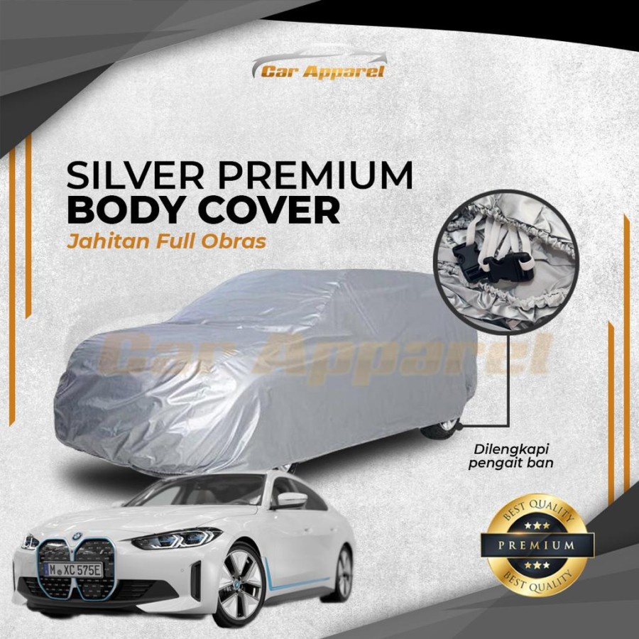 BODY COVER BMW i4 EV M50 2023 PREMIUM SILVER ผ้าคลุมรถ BLANKET