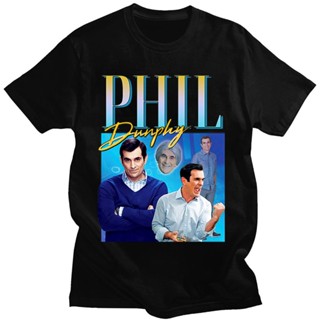 เสื้อยืดผู้ชาย เสื้อยืดแขนสั้น ผ้าฝ้าย พิมพ์ลายกราฟฟิค Phil Dunphy TV Show Send Friend สไตล์ฮาราจูกุ สําหรับผู้ชาย S-5XL