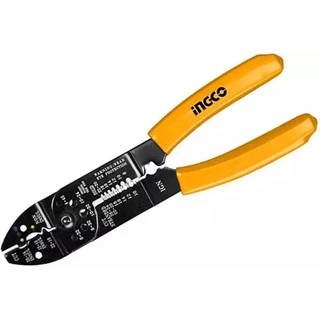 INGCO คีม ตัด ปอก ย้ำ หางปลา / สายไฟ ขนาด 8.1/2 นิ้ว รุ่น HWSP851 ( Wire Stripper )