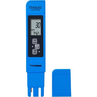 Vivosun TDS Tester 3-in-1 TDS EC &amp; เครื่องวัดอุณหภูมิ ความแม่นยําสูง ดิจิตอล คุณภาพน้ํา TDS Tester (สีฟ้า)