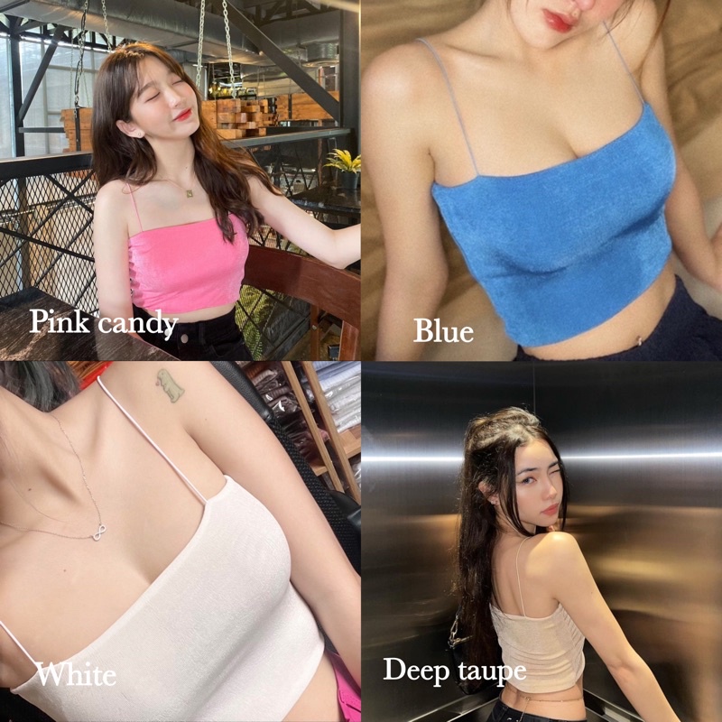 สายเดี่ยวสปาเก็ตตี้✨ผ้าวิ้งกลิตเตอร์💖