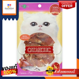 แคทอะโฮลิค สไปรัลซอฟท์ ชิคเก้นวิทฟิช 50กCATAHOLIC SPIRAL SOFTCHICKEN+FISH 50G.