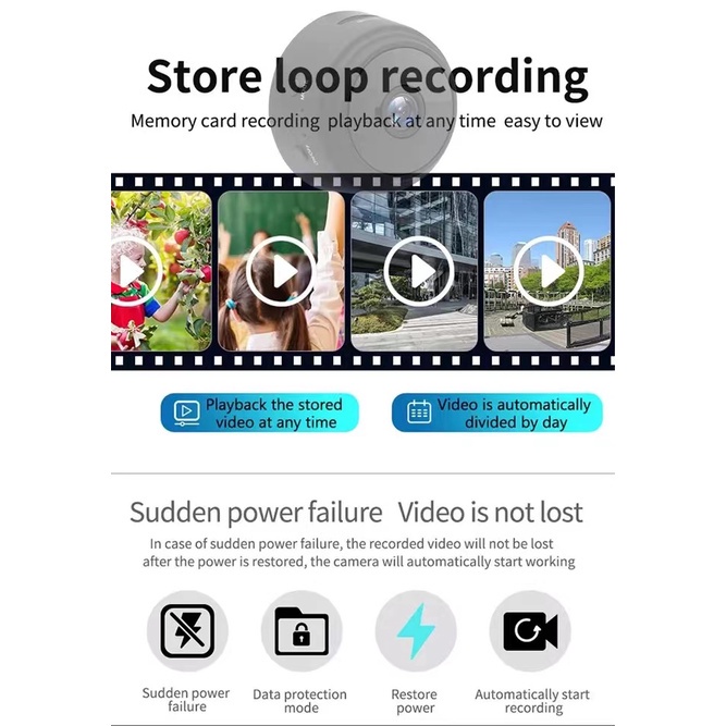 A9 กล้องวงจรปิดไร้สาย ขนาดเล็ก 1080P HD Ip เวอร์ชั่นกลางคืน รักษาความปลอดภัยด้วยเสียง