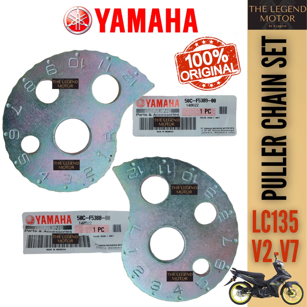 LC135 V2 V3 V4 V5 V6 V7 LC 135 PENARIK RANTAI CHAIN PULLER ADJUSTER PLATE 50C-F5388-00 50C-F5389-00 