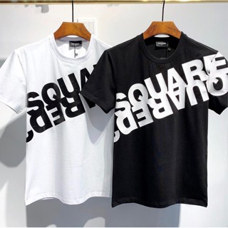 เสื้อผ้าแฟชั่น เสื้อยืด 2022 ใหม่ Dsquared2 ฤดูร้อนสตรีทผู้หญิง / ผู้ชายเสื้อยืดลําลองแขนสั้นผู้ชายเสื้อยืดแฟชั่นผ้าฝ้าย