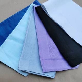ผ้า​เช็ดหน้า​ ผู้​ชาย, ผู้​หญิง, สีพื้น​ คอตตอน​100​% ขนาด40x40​ซ.ม​