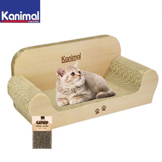 ที่ลับเล็บแมว ของเล่นแมว ที่ฝนเล็บแมว โซฟาลับเล็บแมว จัมโบ้  55x27x20 ซม Catnip กัญชาแมว Kanimal Cat Sofa Toy Dave