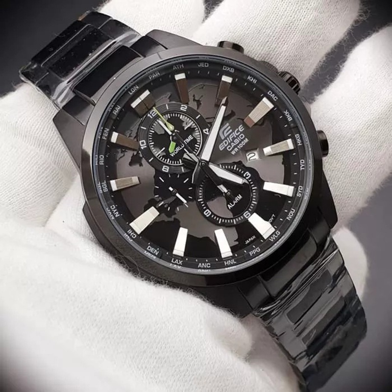 นาฬิกาคาสิโอ EDIFICE รุ่น EFR-303BK-1A กันน้ำ รับประกัน 1 ปี