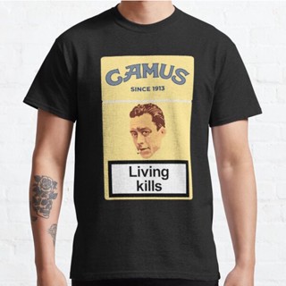 เสื้อยืดเท่ ปราชญ์อัลเบิร์ต Camus ร้อนขายตัวตลกเสื้อยืดผู้ชาย / ผู้หญิงพิมพ์แฟชั่นเสื้อยืด