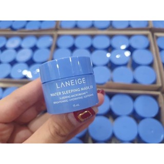 Laneige Water Sleeping Mask ex ลาเนจสลีปปิ้งมาส์ก (สีฟ้า) 15ml ขนาดทดลอง