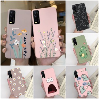 เคสซิลิโคน ลายการ์ตูนไดโนเสาร์น่ารัก สําหรับ Vivo Y20 Y20A Y20G Y20i Y20S Vivo Y 20 Y20 A 20 G 20 i 20 S