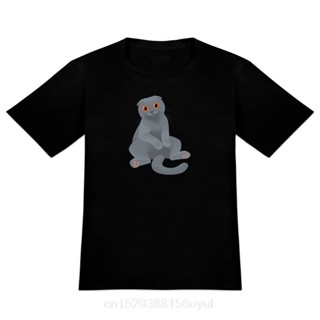 เสื้อยืดยีน คอกลม พิมพ์ลาย Scottish Fold s Novelty สําหรับผู้ชายเสื้อยืด