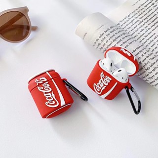 เคสหูฟังซิลิโคนนิ่ม ลายกระป๋องโคล่า สําหรับ Airpods 1 2 Pro 3 2021 Inpods 12 I11 I13 I10 I9s