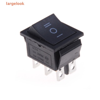 [largelook] Hot Sale 1PCS KCD4 Rocker Switch Black DPDT ON/OFF/ON 6 PIN 16A/250VAC 20A/125VAC