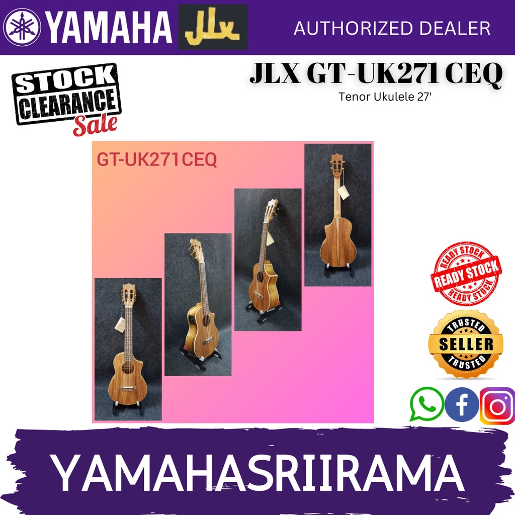 JLX GT-UK271CEQ UKULELE 27" Tenor Ukulele พร้อมปิ๊กอัพ