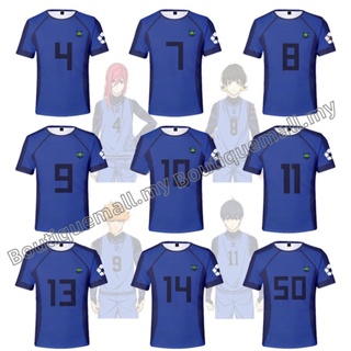 เสื้อกีฬาคอสเพลย์ การ์ตูนอนิเมะ Blue Lock Isagi Yoichi Bachi…