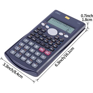 Deli Scientific Calculator รุ่น 1710 เครื่องคิดเลขวิทยาศาสตร์ เครื่องคิดเลขแบบพกพา อุปกรณ์สำนักงาน