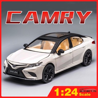 Klt โมเดลรถบรรทุกโลหะ สเกล 1/24 Toyota Camry ของเล่นสําหรับเด็กผู้ชาย ของขวัญแฟน