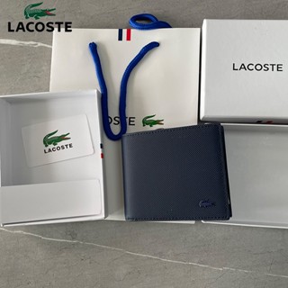 กระเป๋าสตางค์ลาคอสท์ กระเป๋าสตางค์ผู้ชาย*Lacoste_กระเป๋าการ์ดกระเป๋าเงินสั้น(กล่องกระดาษ)