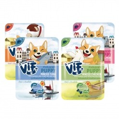 VIF Dog Pouch อาหารเปียกสุนัข ขนาด 75g. (ยกโหล 12 ซอง)