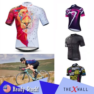 [M - 3xl] เสื้อปั่นจักรยานผู้ชาย Jersi Basikal Lengan Pendek Lelaki Road Bike Jersey MTB Baju Basikal แขนสั้นกระเป๋า