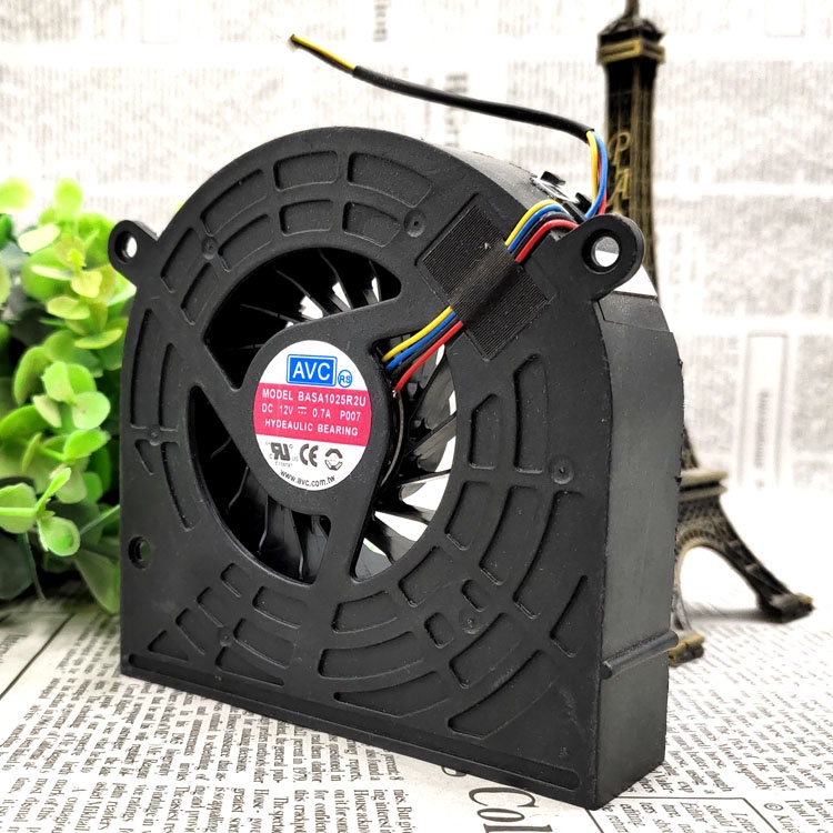 YY BASA1025R2U P007 12V 0.70A 4WIRES พัดลมระบายความร้อน
