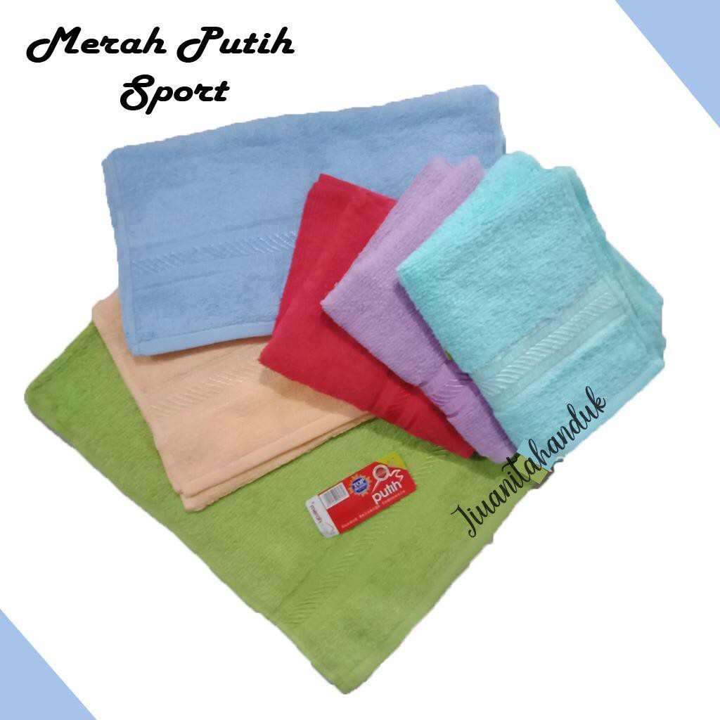 MERAH JH ผ้าขนหนูกีฬาสีแดงและสีขาว 30x70 GRADE B / Mix Grade B Sport Towel