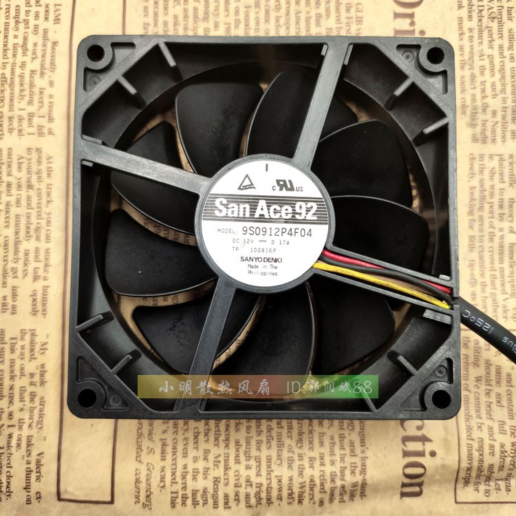 YTH 9225 PWM 9CM FAN 9S0912P4F04 12V 0.17A