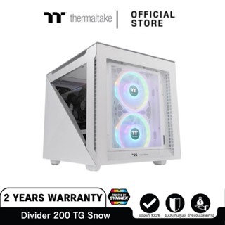 Thermaltake Divider 200 TG Snow Micro Chassis [CA-1V1-00S6WN-00] เคมคอมพิวเตอร์