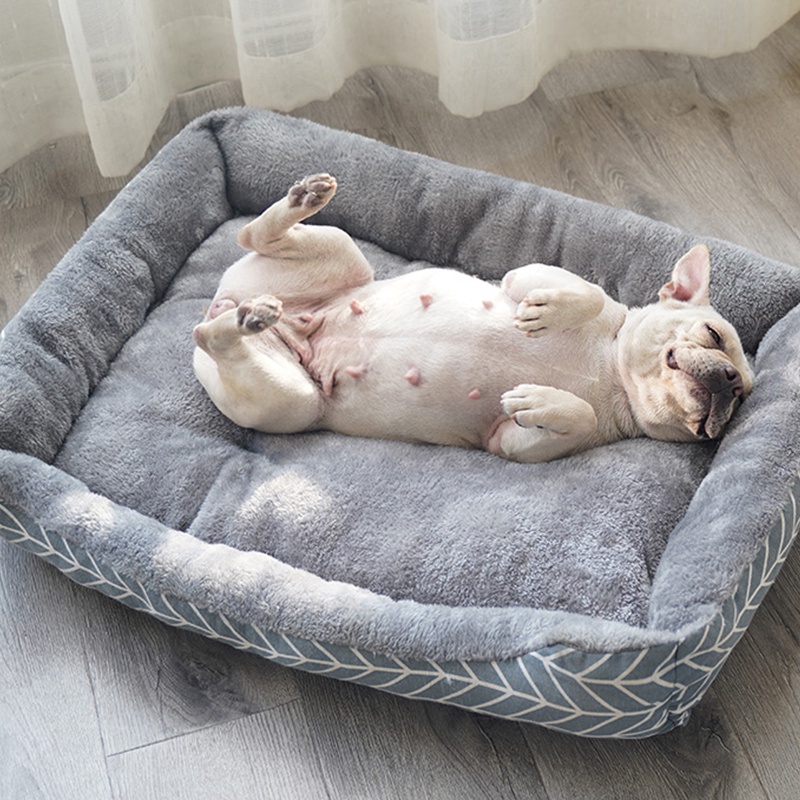 ที่นอนสัตว์เลี้ยง เตียงสุนัข เตียงแมว ที่นอนแมว เบาะสัตว์เลี้ยง เตียงหมา นุ่มสบาย ด้านล่างมีกันลื่น ไม่มีหมอน มี3ขนาด - รูปที่ 2