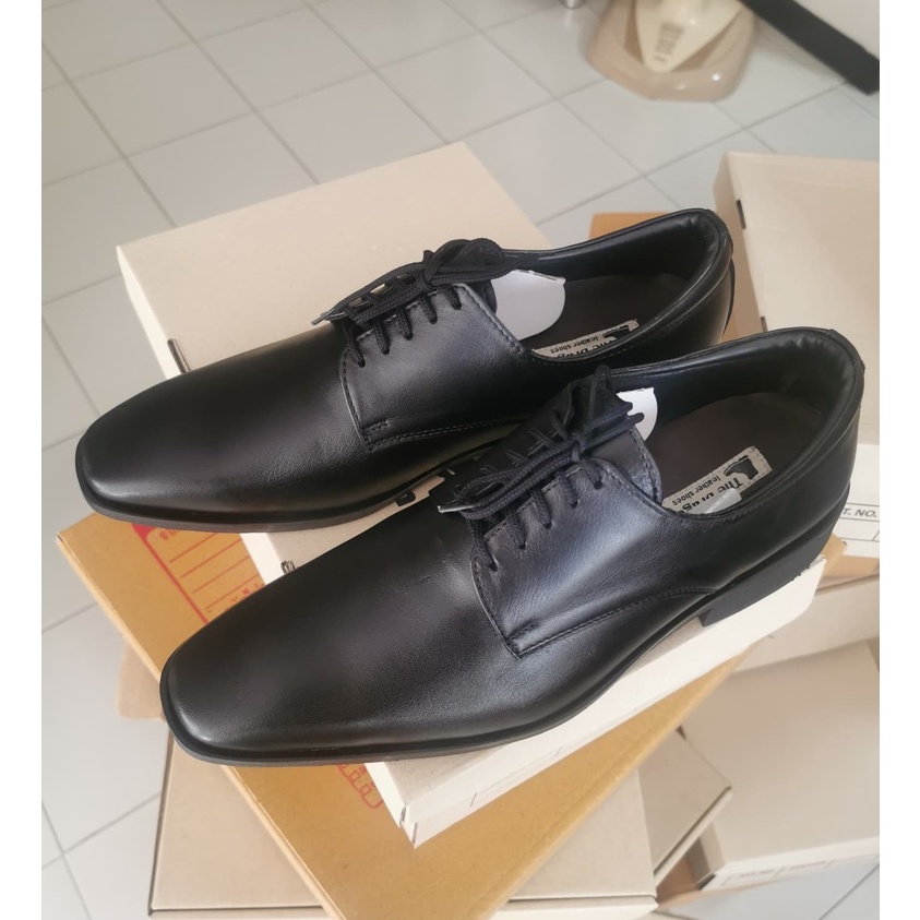 The dragon shoes รองเท้าคัทชูผู้ชาย รองเท้าหนังผู้ชายผูกเชือกหัวตัดปลายกด ทันสมัย หนังวัวแท้ ชนิดหนังนิ่ม พื้นเย็บทนทาน