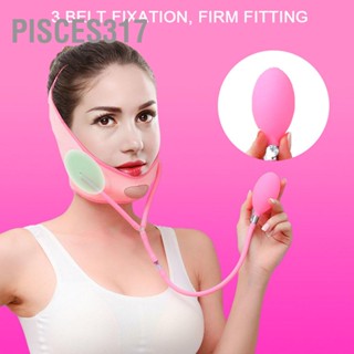 Pisces317 V Face Slimming Bandage Air Pressure Skin Lifting Firming Belt Pink