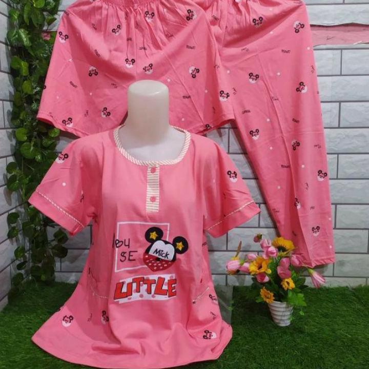 Friendly Prices ADULT SLEEPING 3 IN 1 PAJAMA เสื้อยืดใหม่ล่าสุด SLEEPING CLOTHES สําหรับเสื้อผ้าผู้ห