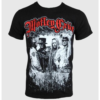 เสื้อยืดผ้าฝ้ายพิมพ์ลายแฟชั่น ขายดี เสื้อยืด พิมพ์ลาย MOTLEY CRUE GREATEST HITS BAND SHO FHdald54EHedgm80 สไตล์คลาสสิก