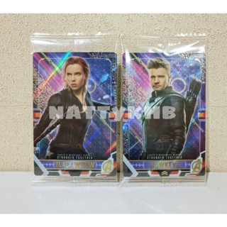 แท้ มือ1 ในซีน แยก / เหมา Wafer Card Marvel x Bandai Japan No.08-09 Black Widow &amp; Hawkeye by Bandai Japan × Marvel Japan