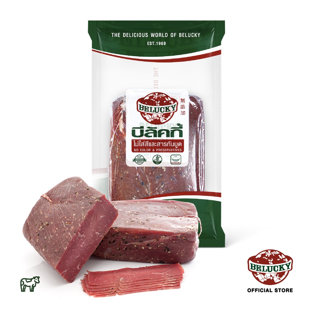 Belucky บีลัคกี้ Dried Beef ดรายบีฟ ( Piece 2.2kg )