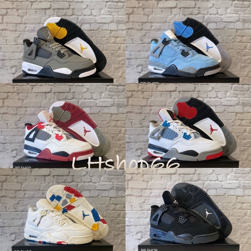 รองเท้าผ้าใบ N Air Jordan 4 Retro งาน Hiend พร้อมกลอ่ง รองเท้าผ้าใบ #001