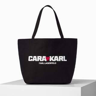 Karl Lagerfeld - CARA LOVES KARL CANVAS SHOPPER 226M3964 กระเป๋าผ้า