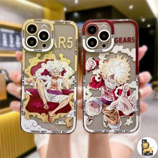 เคสโทรศัพท์มือถือ TPU แบบนิ่ม ลายการ์ตูนอนิเมะ One Piece Luffy Zoro สําหรับ iPhone 14 13 12 11 Mini Pro Max XS XR X SE Pro