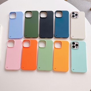 เคสโทรศัพท์มือถือ PC แบบแข็ง ไร้กรอบ บางพิเศษ สีแคนดี้ สําหรับ iPhone 14 Pro Max 14 Plus 14 Micro Matte