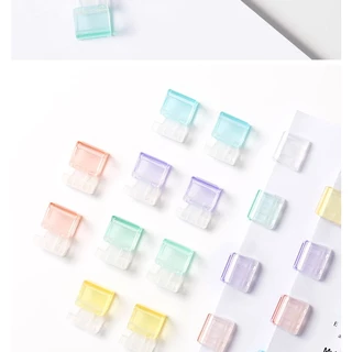 คลิปจิ๋ว คลิปหนีบกระดาษ ดึงและกดเพื่อใช้งาน สีเยอะมากๆ