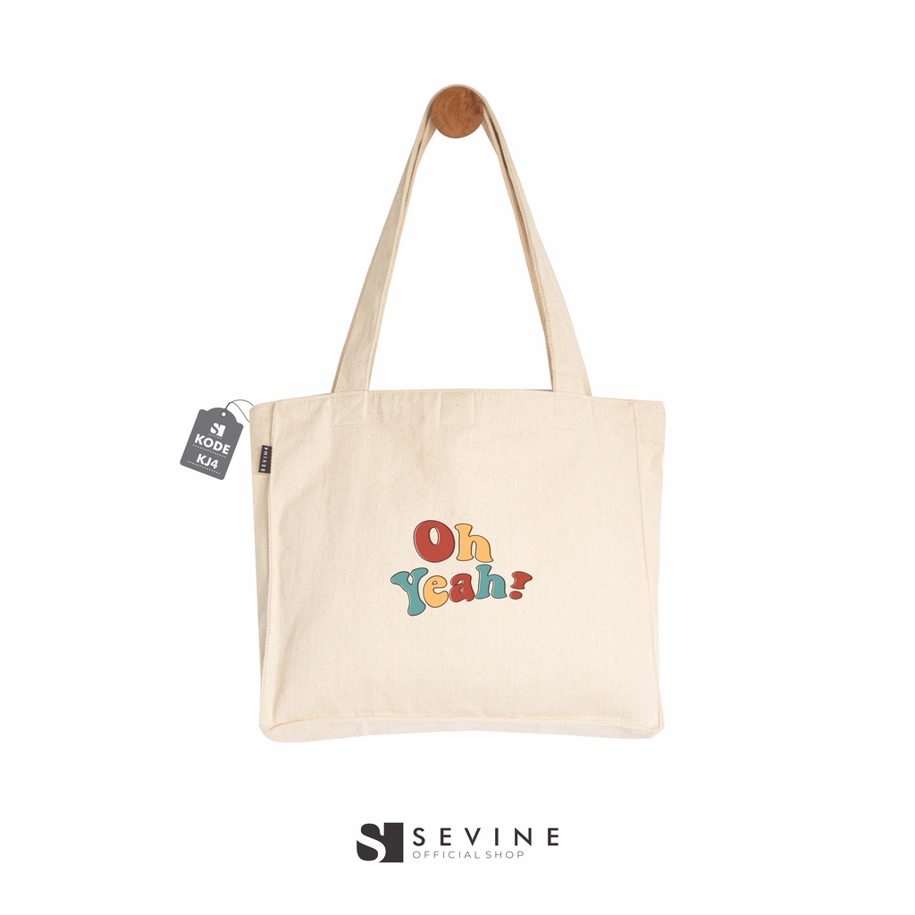Sevine Daisy Canvas Totebag กระเป๋าโท้ทผู้หญิงพร้อมกระเป๋าแล็ปท็อป College School Work Quotes Aesthe