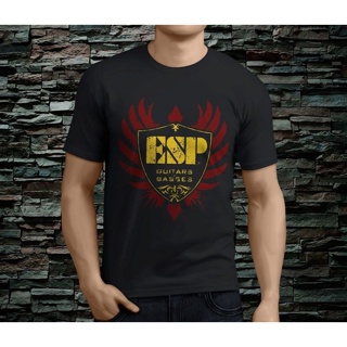 เสื้อยืด พิมพ์ลาย Esp Guitars Bes S สีดํา สไตล์คลาสสิก สําหรับผู้ชาย IDmfmc26AGeead28S-5XL