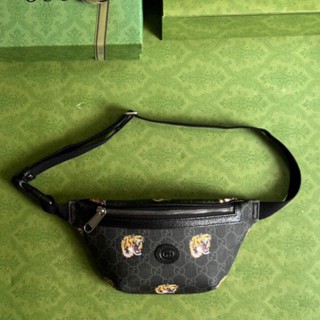 พรี​ ราคา4000 Gucci mini bumbag 675181 กระเป๋าสะพาย กระเป๋าคาดอก กระเป๋า​คาด​เอว