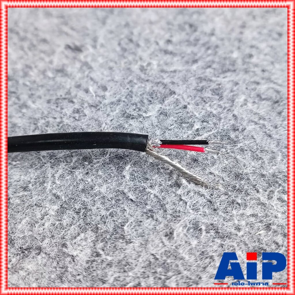 ตัดตามความยาว มี5ขนาดให้เลือก CM สาย DMX A-2402 สีดำ สายชีลด์ สายสัญญาณ สเตอริโอ DMX24AWG เอไอ-ไพศาล